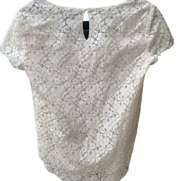 Aritzia Talula Betsy Lace Short Sleeve Top | Ivory - Picture 4 of 4